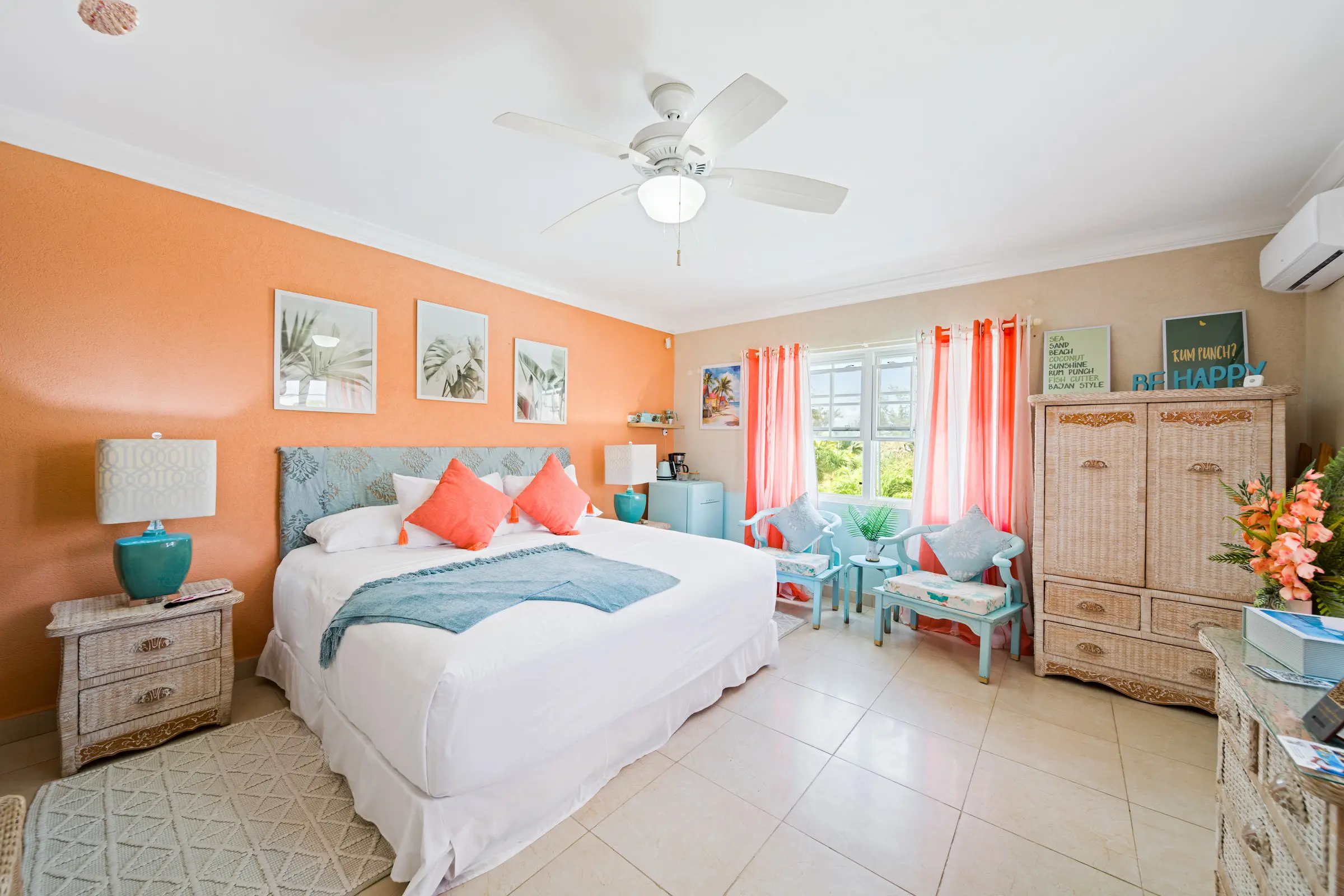 Styled bedroom at Hidden Gem