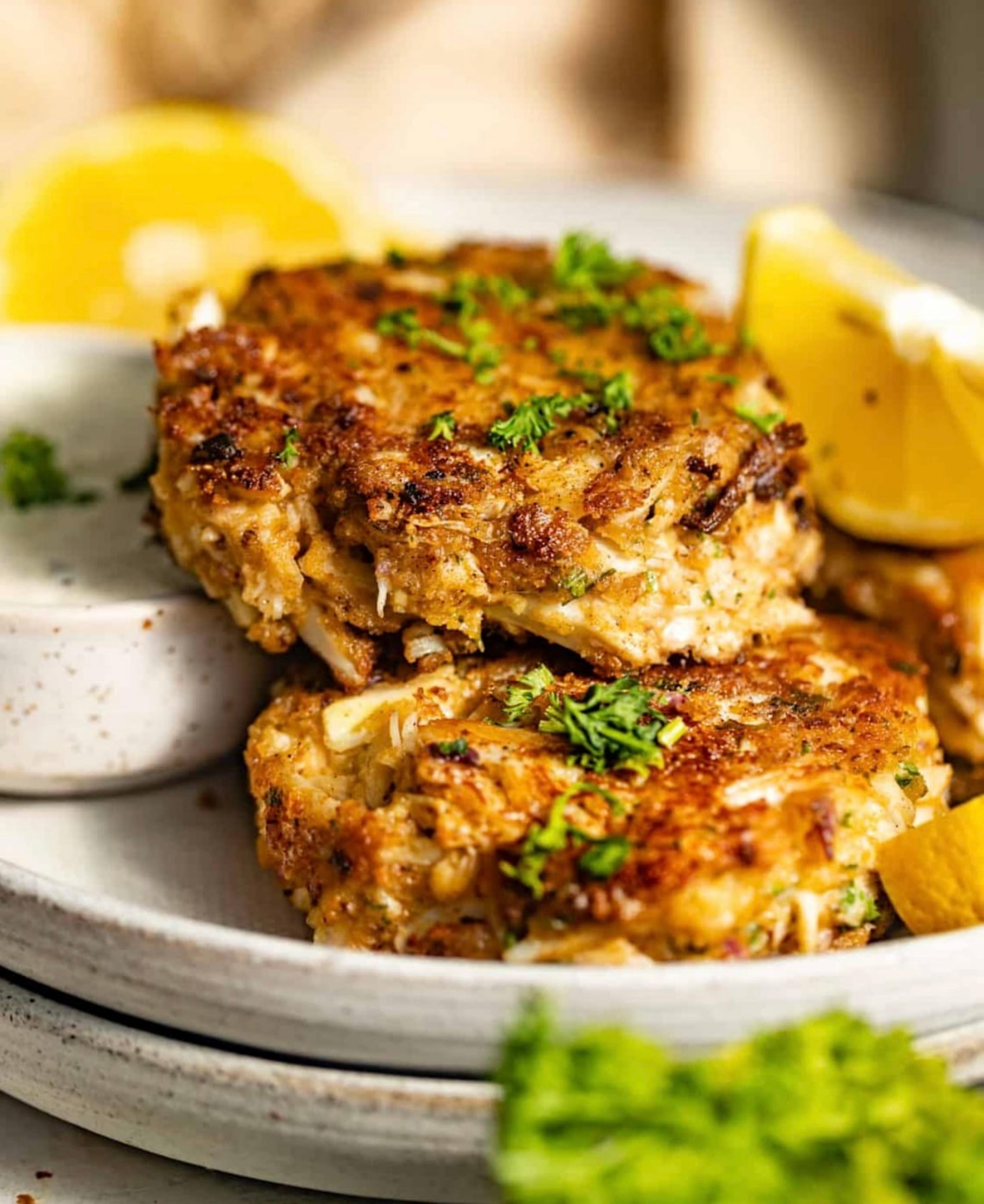 Crab cakes served at The Patio