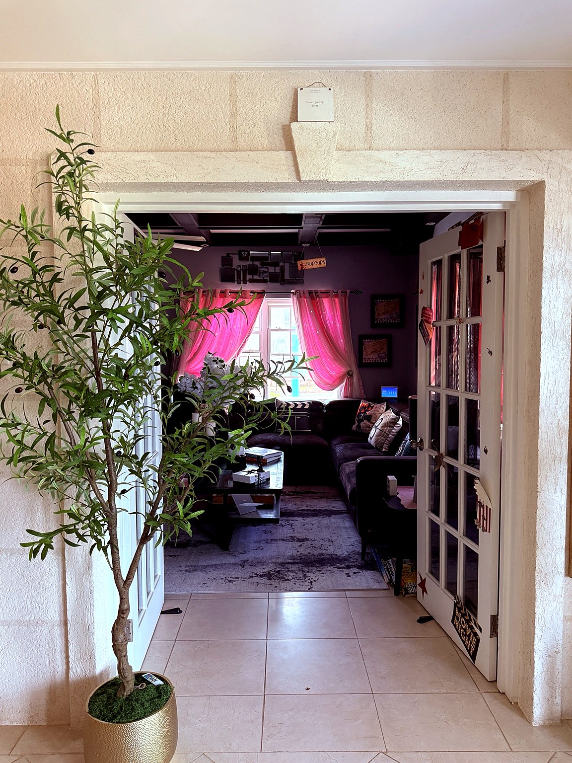 Cinema room at Hidden Gem