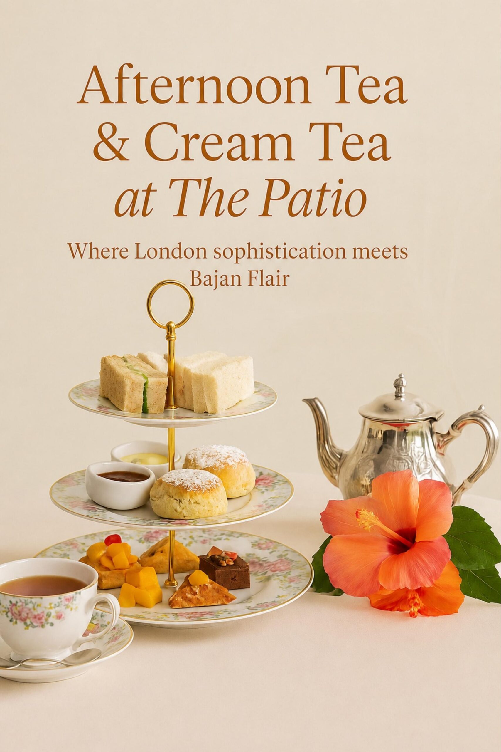 Afternoon Tea setting at Hidden Gem