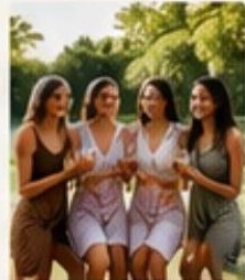 Girls getaway group at Hidden Gem