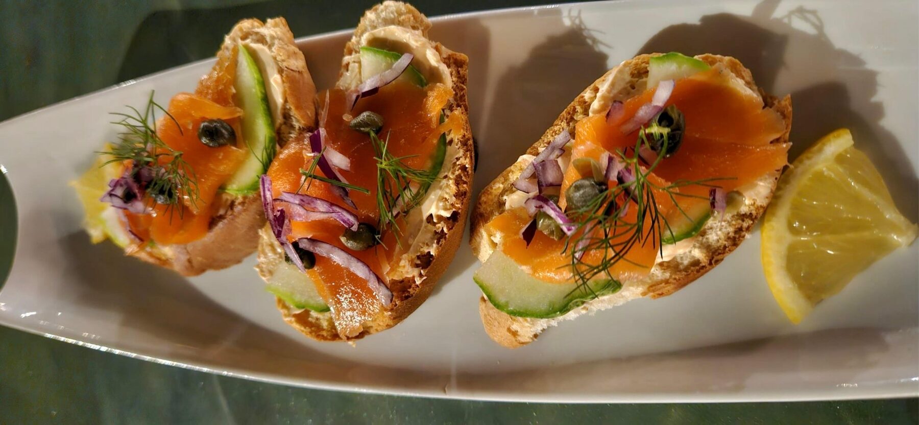 Canapes served at The Patio