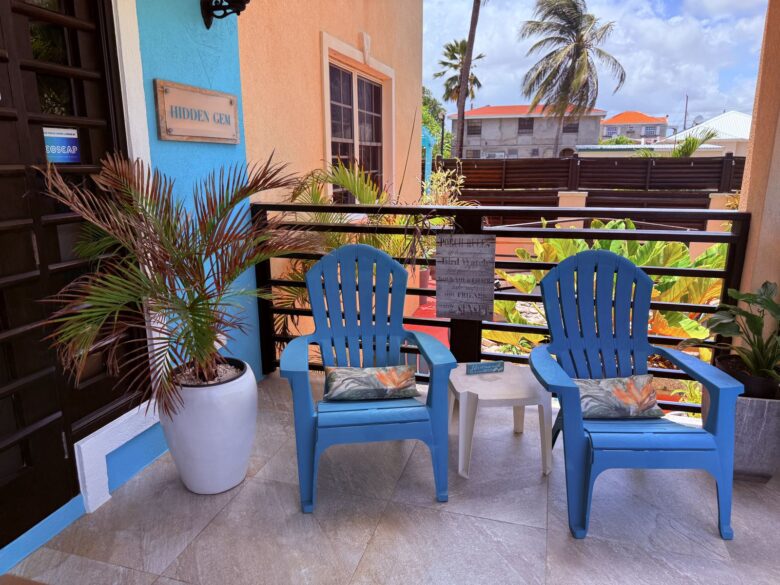 The front porch at Hidden Gem Barbados, Christ Church