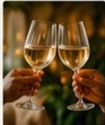 Anniversary toast at Hidden Gem